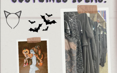 3 Ideas for Easy DIY Halloween Costumes with a Thrifted Little Black Dress